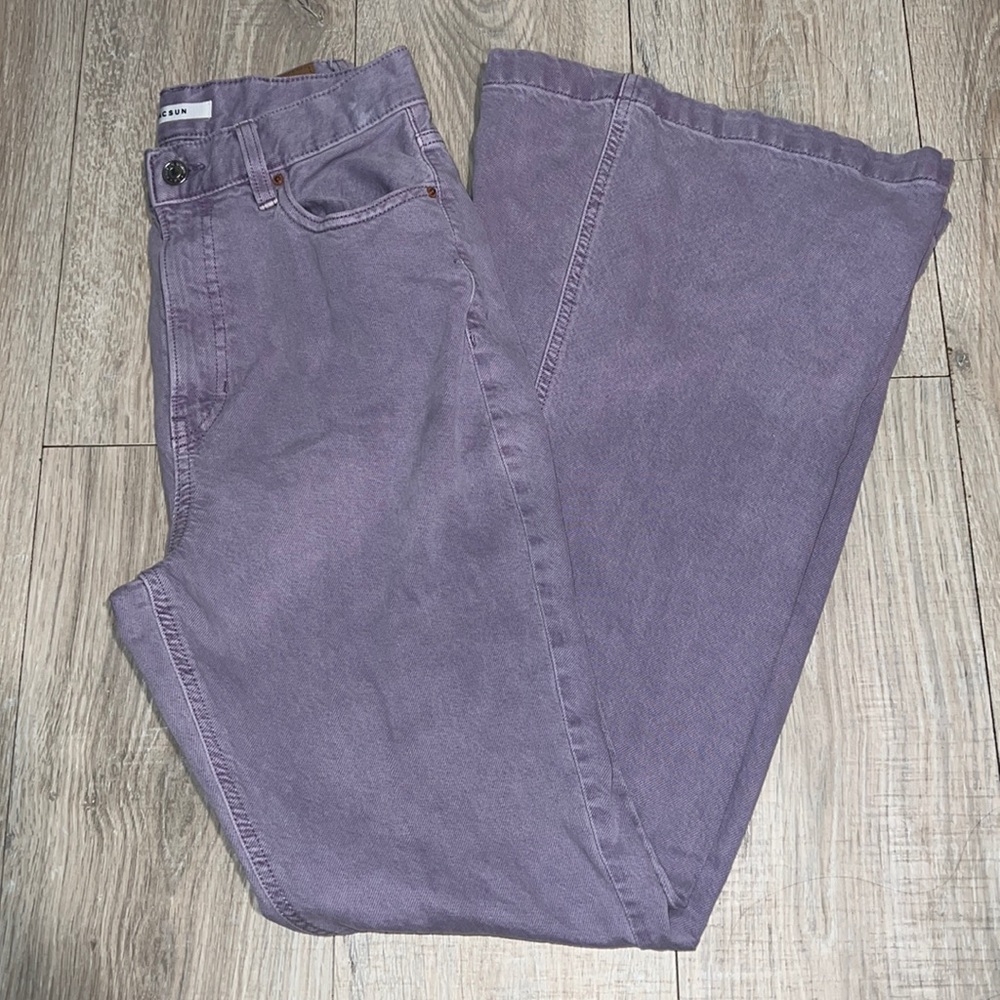 Pacsun purple high rise flare pants‎